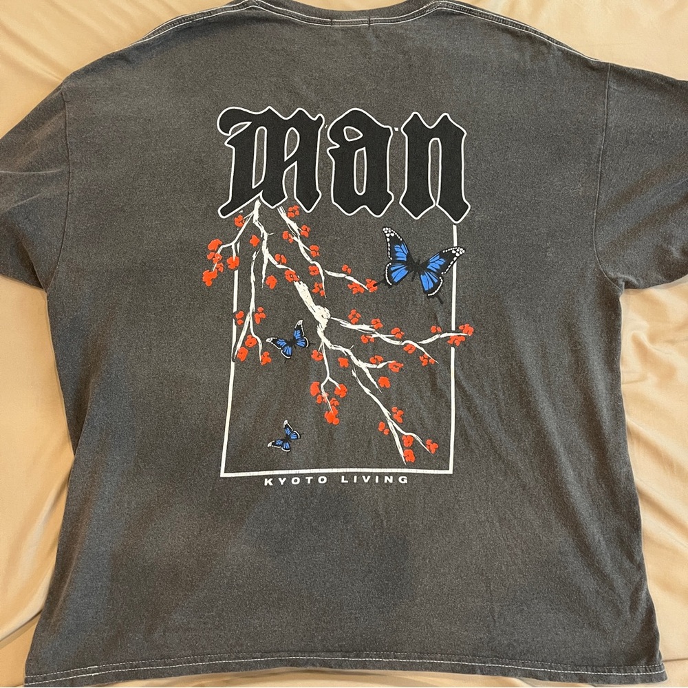 Boohoo man Kyoto Living Graphic T-Shirt - Black